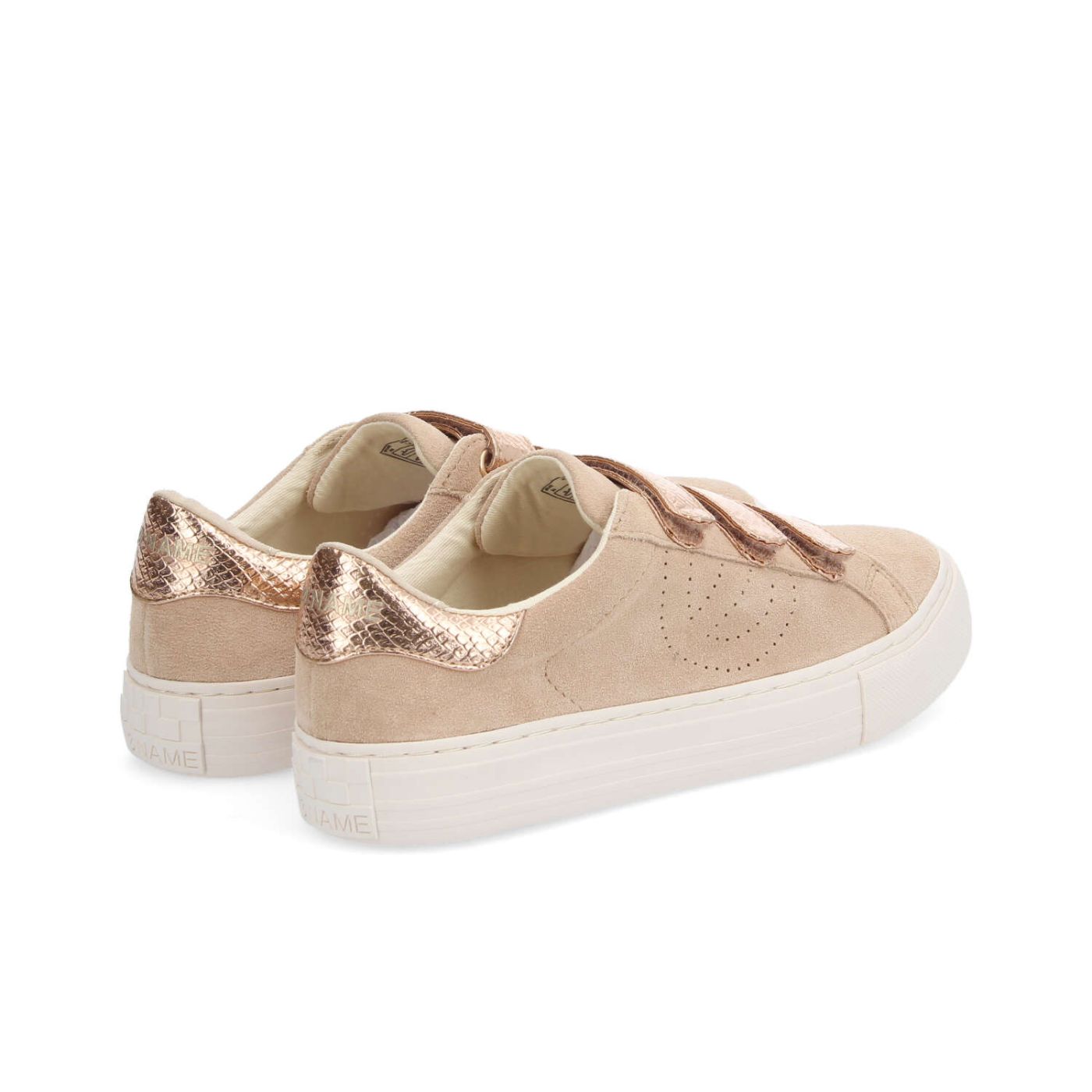 ARCADE STRAPSPERFO W - SUEDE/KROCO - BEIGE/COPPER
